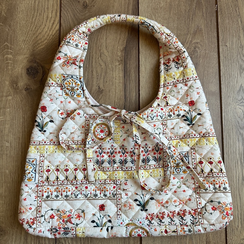 Free People Patchwork Bag - Cream and Multicolor